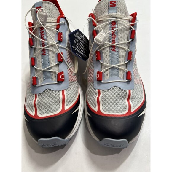 Salomon MadHappy XT-6 FT Sneakers in Nimbus Cloud Fiery Red Kentucky Blue - Picture 6 of 10